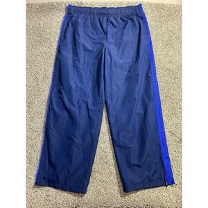 Starter Pants Mens XL Midnight Navy Track Wind Warm Up Ankle Zip Style 36333